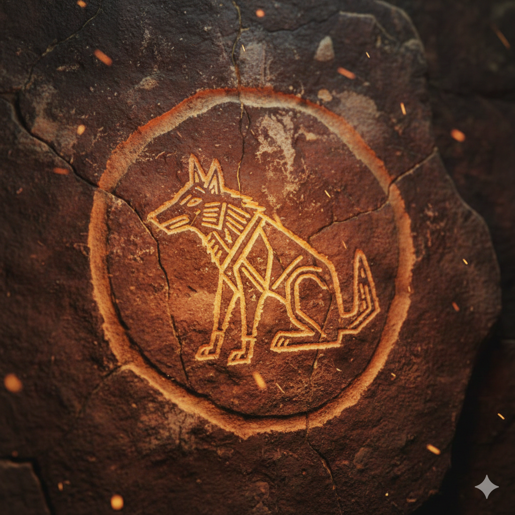 Aniwahya Wolf Petroglyph